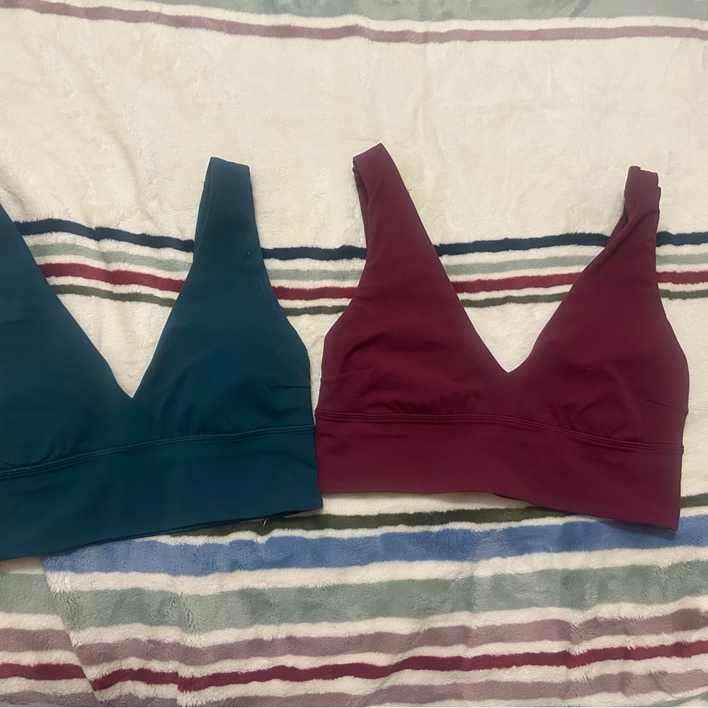 Lululemon Align Bras. Both size 4 A/B cup. Great condition.